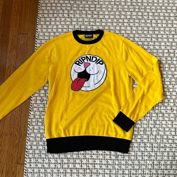 Yellow Ripndip Cat Sweater - Picture 5 of 7